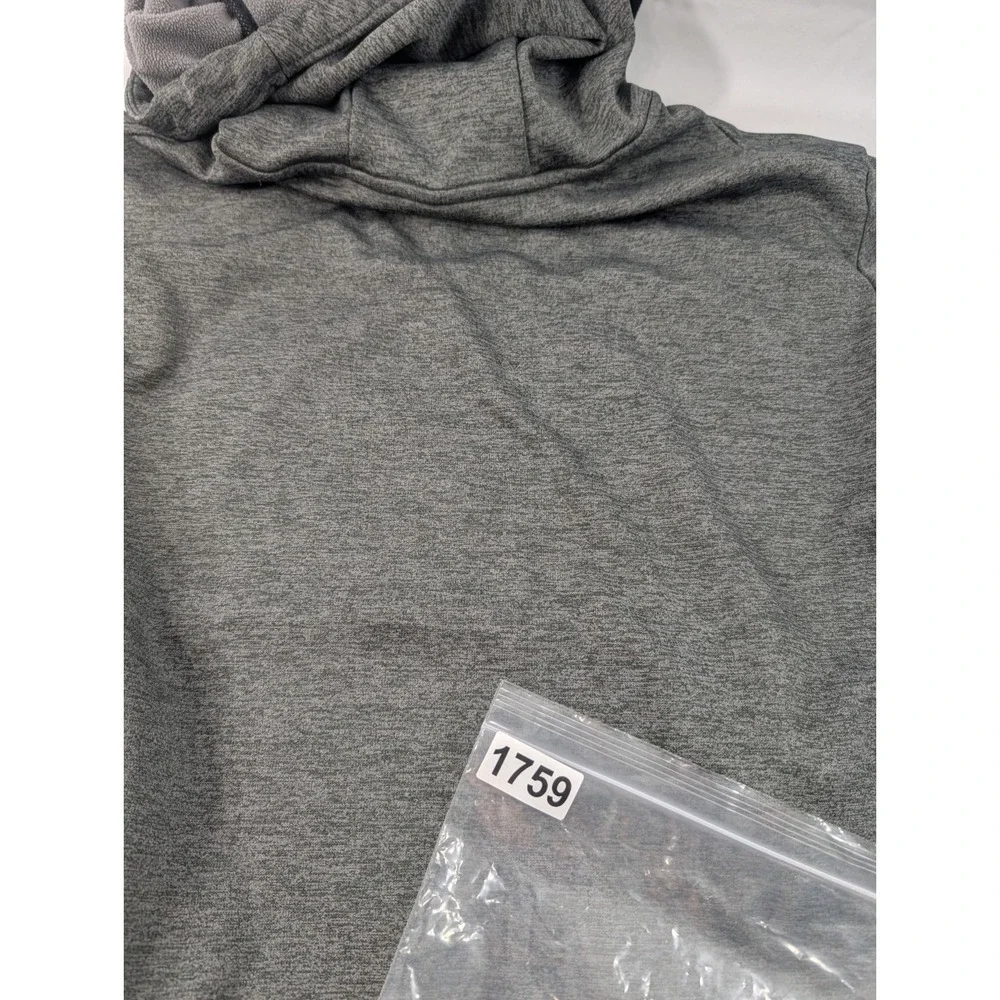 Nike Therma-Fit Camo Hoodie Men 2XL Gray Black Volt Swoosh French Terry Interior